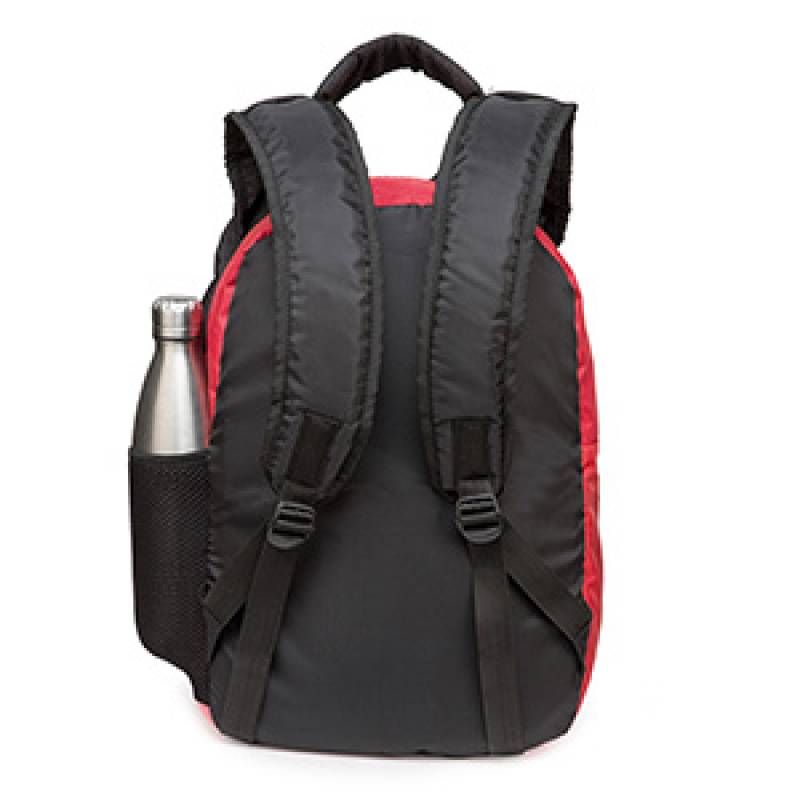 CandK Red-White Polyester 21L School Bag