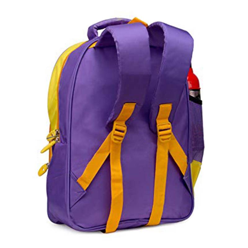 CandK Violet-Yellow Polyester 19L School Bag