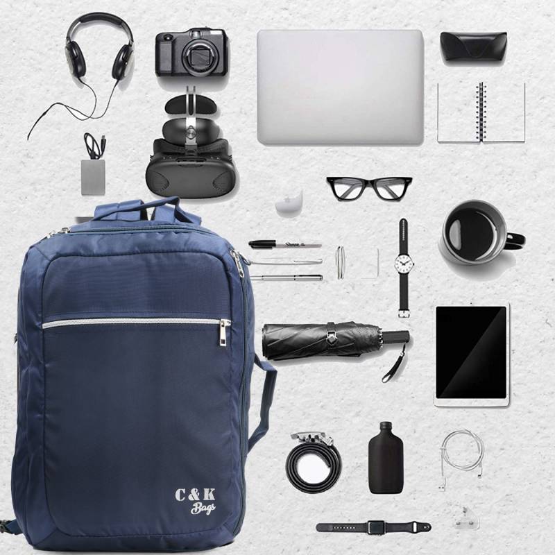 CandK Blue Polyester 25L Messenger Bag