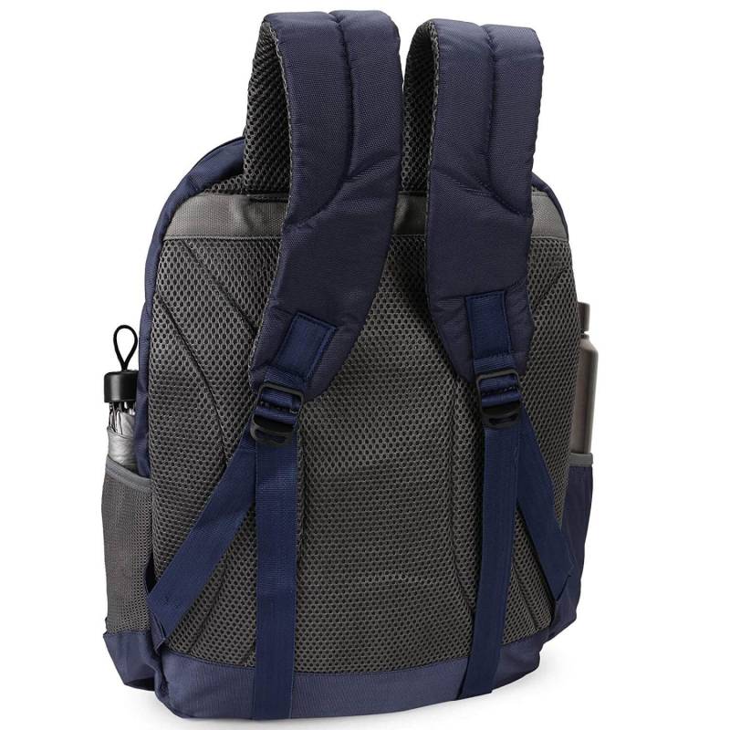 CandK Polyester 35 LTR Navy Blue 3D Printed Spacious Comfort Casual Backpack