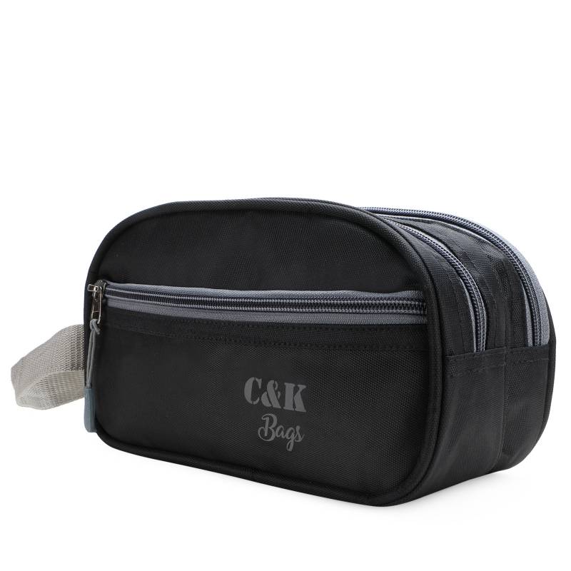 CandK Black Polyester 5L Toiletry Bag