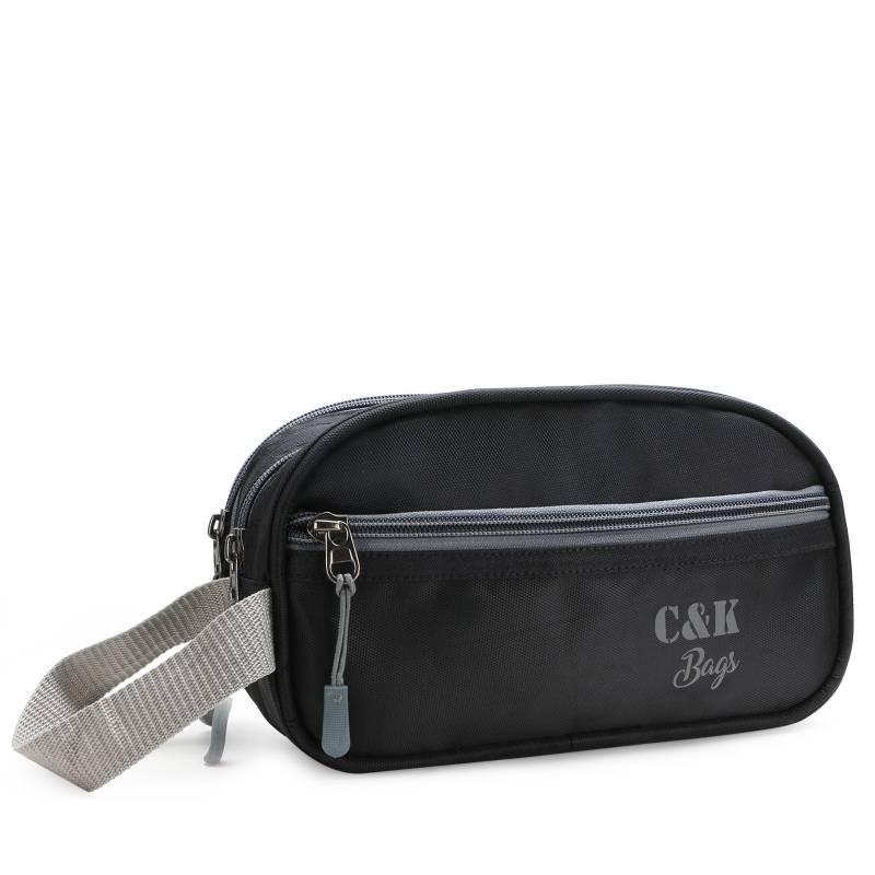 CandK Black Polyester 5L Toiletry Bag
