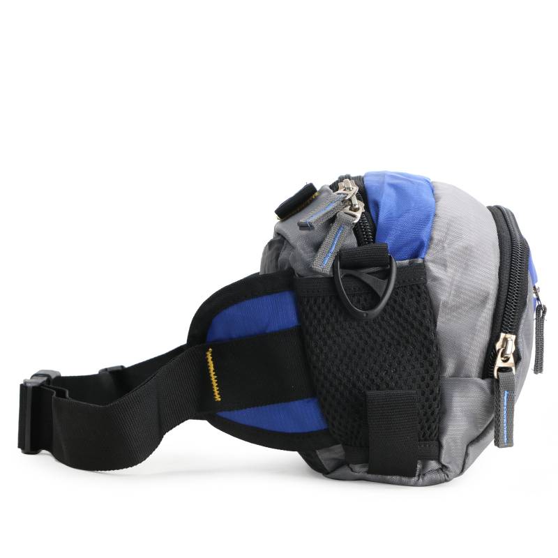 CandK Blue-Grey Polyester 10L Multipurpose Toiletry Bag