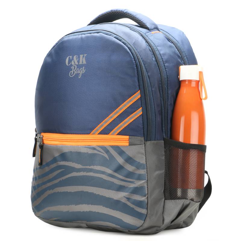 CandK Navy Blue Polyester 32L Backpack