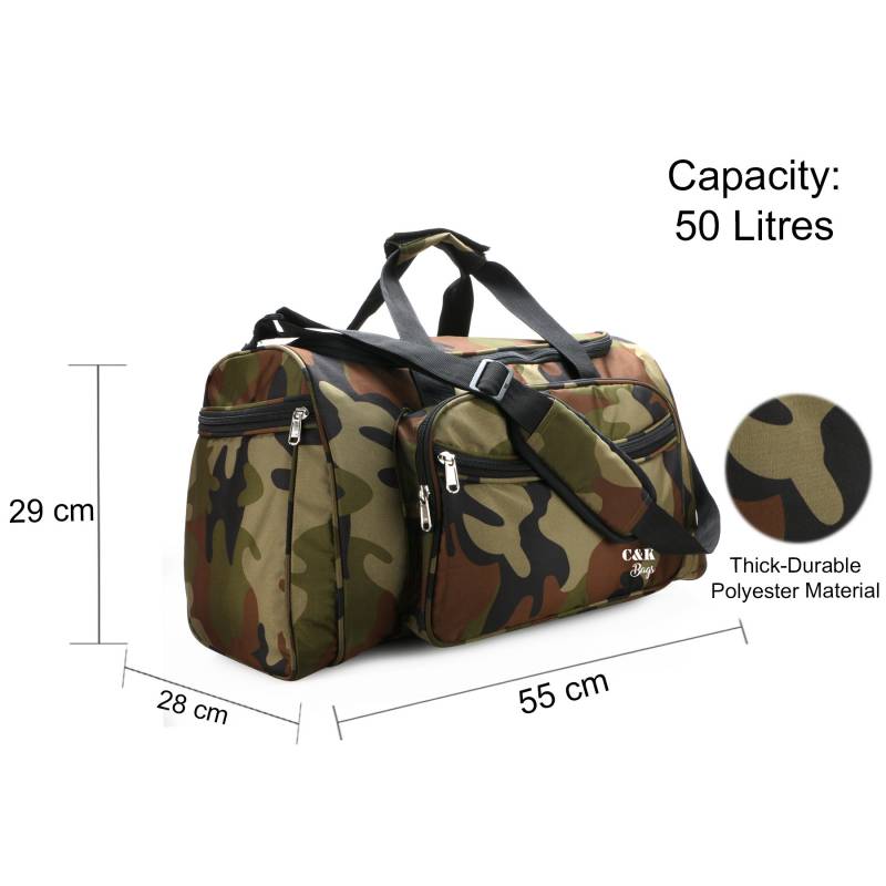 CandK Military Color Polyester 50L Duffel Bag