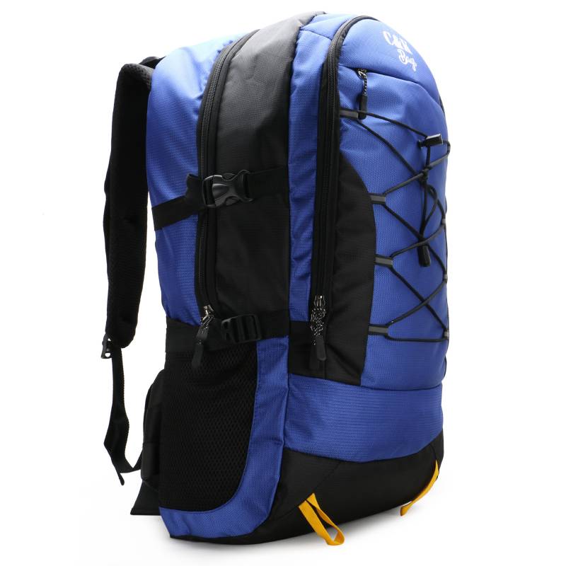 CandK Navy Blue-Black Polyester 42L Travel Bag