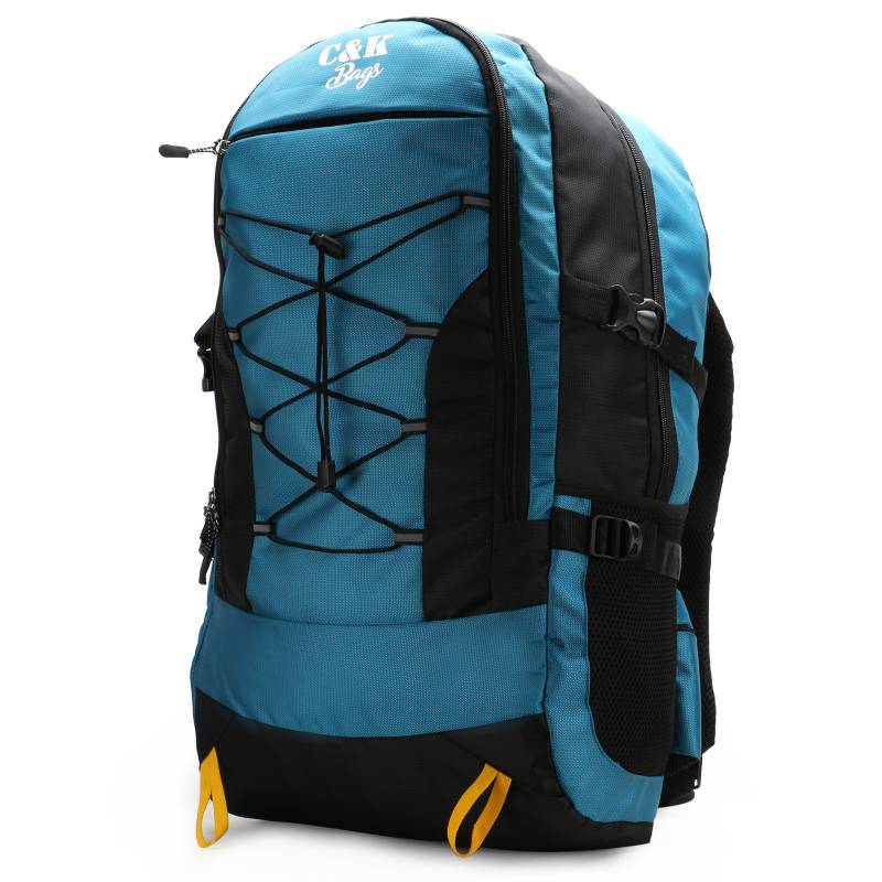 CandK Blue-Black Polyester 42L Travel Bag