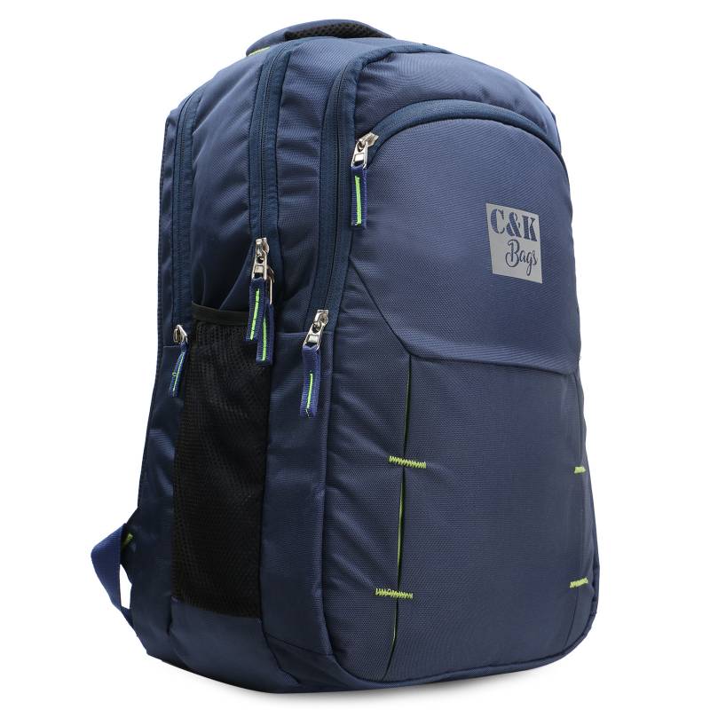 CandK Navy Blue Polyester 30L Laptop Bag