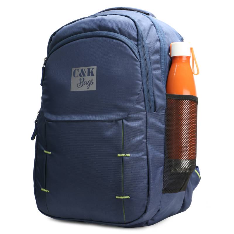 CandK Navy Blue Polyester 30L Laptop Bag