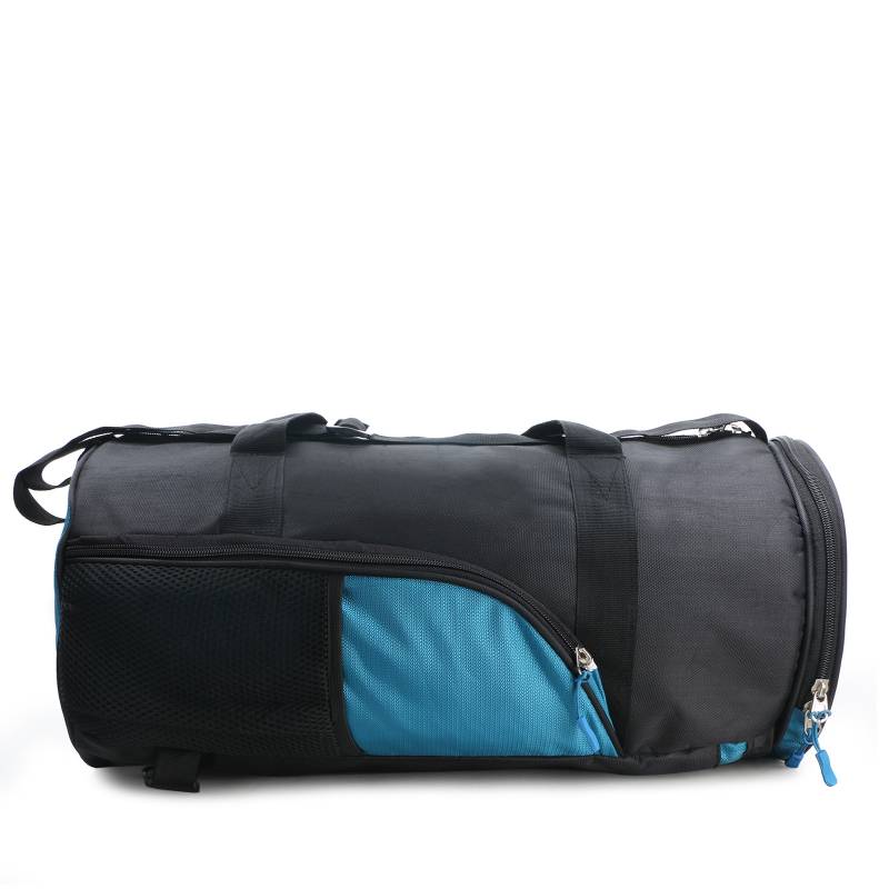 CandK Unisex Black-Blue Polyester 25L Multipurpose Duffel Gym Bag-Travel Bag-Sports Bag