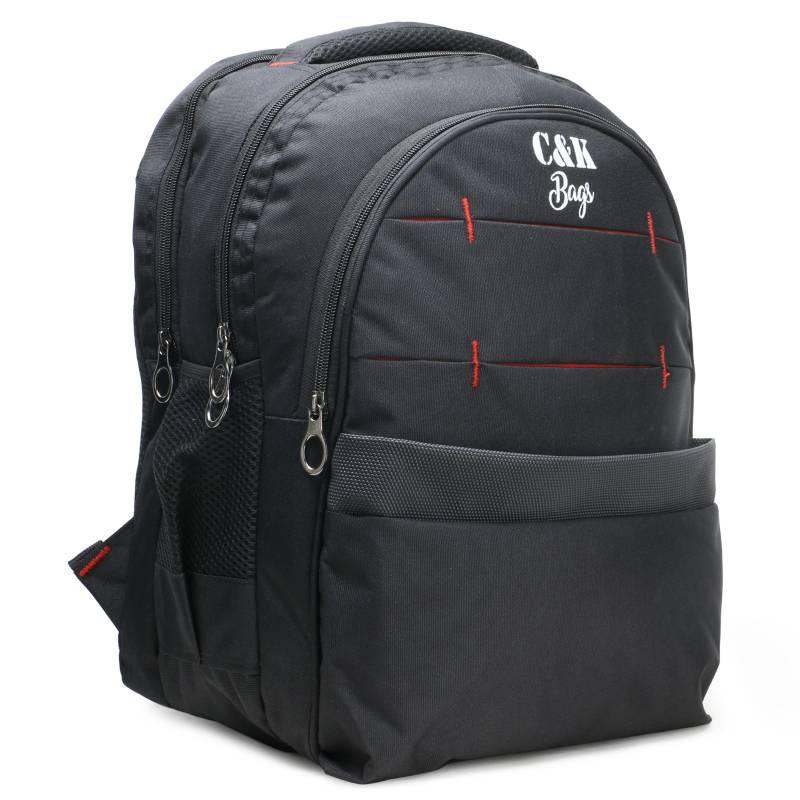 CandK Black Polyester 32L Classic Laptop Bag