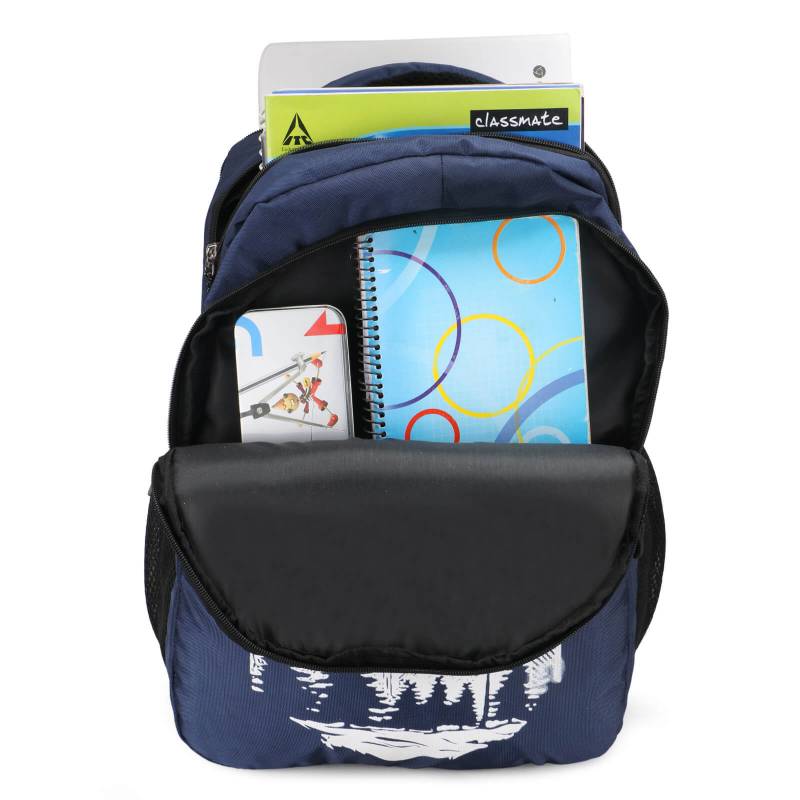 CandK Blue Polyester Printed 30L Specious Backpack