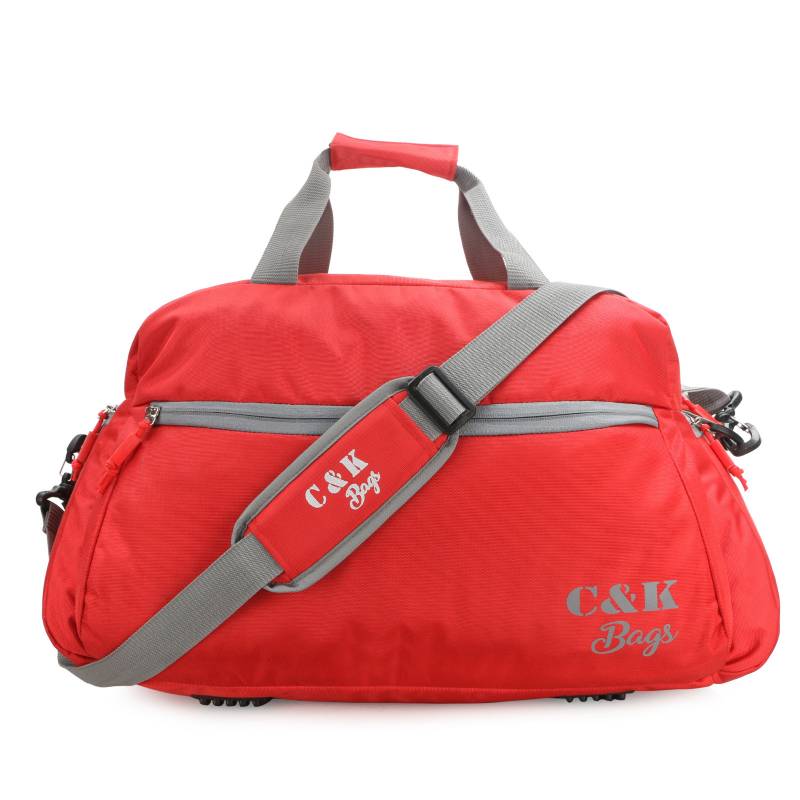 CandK Red Polyester 50L Spacious Duffel bag