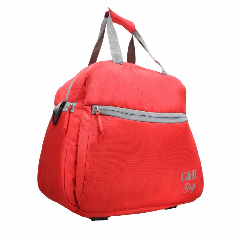 CandK Red Polyester 50L Spacious Duffel bag
