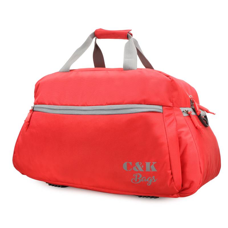 CandK Red Polyester 50L Spacious Duffel bag